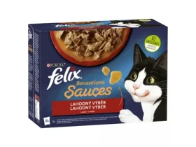 Purina Felix Sensations Sauce multipack výběr masa 12x85g / Kapsičky pro kočky (7613039777008)