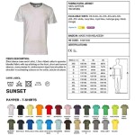 Triko pánské SUNSET PAYPER kysele zelené s krátkým rukávem 155g/m2 100% bavlna