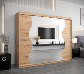 Šatní skříň Abi Mr Dveře: Dub artisan, Rozměr: 250 cm, Korpus: Dub artisan