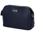 Pevná malá dámská koženková crossbody Rompo, tmavě modrá