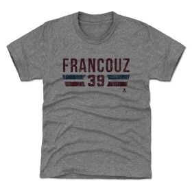 500 Level Dětské tričko Colorado Avalanche Pavel Francouz #39 Colorado Font Grey Velikost: let)