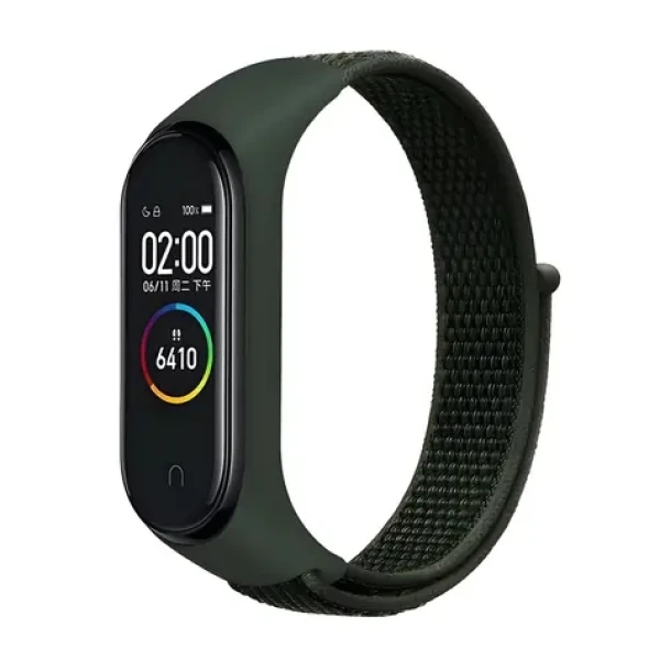 Beline NylonLoop zelená / Řemínek pro Xiaomi Mi Band 3/4/5/6/7 / nylonový