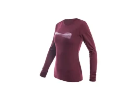 Sensor Merino Air PT Hills dámské triko dlouhý rukáv Port Red vel. L