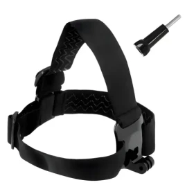 Hurtel Hlavový pásek pro akční kamery GoPro, DJI Osmo Action černá / Držák na hlavu / Dlouhý upevňovací šroub