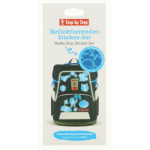 Reflexní samolepky Step by Step - modrá