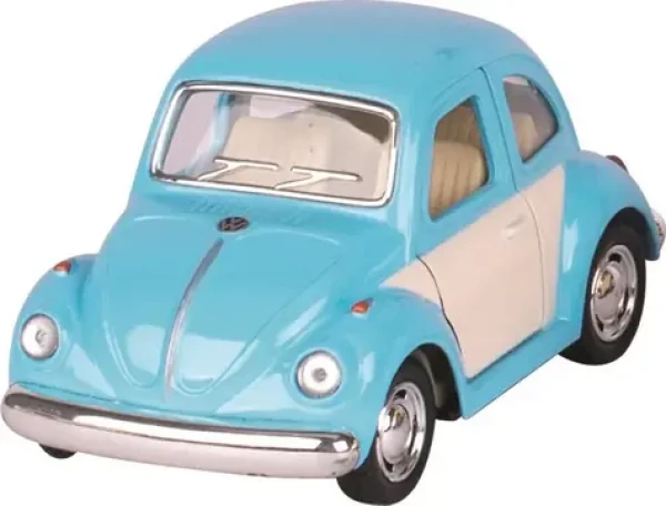 GOKI Volkswagen Brouk klasik (1967) na zpětné natažení - modrá