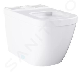 GROHE - Euro Ceramic WC kombi mísa, rimless, Triple Vortex, PureGuard, alpská bílá 3933800H