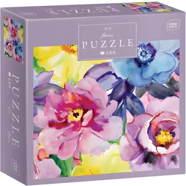 INTERDRUK Puzzle Barevné květy