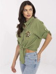 Košile DHJ KS 8595 1.66 khaki jedna velikost