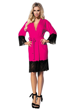 DKaren Housecoat Jasmin Pink růžová