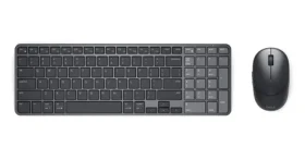 Dell PRO KM746 grafitová / Set bezdrátové klávesnice a myši / US International / nabíjecí baterie / 5 tlačítek (580-BDSC)