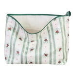 Strömshaga Kosmetická taštička Felicia Green L, zelená barva, textil