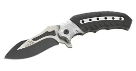 Cattara COBRA stříbrno-černá / Zavírací nůž / čepel 9,5 cm / ocel 420SS / pojistka (13258)