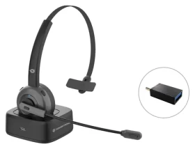 Conceptronic POLONA03BD černá / Bluetooth headset / mono / on-ear / BT 5.0 / výdrž 22 h (POLONA03BD)
