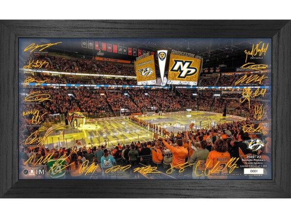 Highland Mint Obraz Nashville Predators NHL 2022 Signature Rink