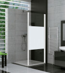 SanSwiss TOPF 0800 04 51 Boční stěna 80 cm, bílá/linie