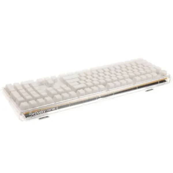 Ducky One 3 Aura White Cherry MX Blue US bílá / Herní klávesnice / podsvícená / USB-C / US (DKON2108ST-CUSPDAWWWWC1)