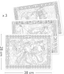 Djeco Djeco, DJ08695, Colouring Gallery, sada antistresových omalovánek, Heroic