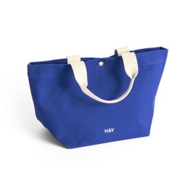HAY Bavlněná taška Mini Tote Bag Electric Blue, modrá barva, textil