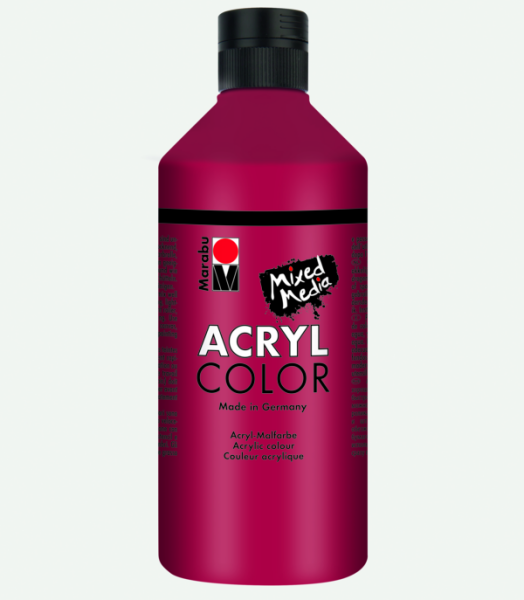 Akrylová barva Marabu Acryl Color 500 ml - červená karmínová 032