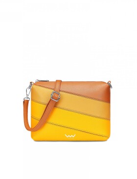 Prošívaná crossbody kabelka VUCH Coalie Striped Yellow, žlutá