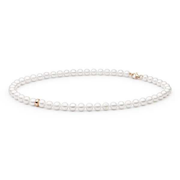 Perlový náhrdelník Francesca - stříbro 925/1000, 40 cm Bílá