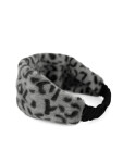 Art Of Polo 23472 Fuzzy Leopard dámská čelenka žlutá 52-58 cm