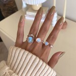 Royal Fashion prsten 14k zlato Vermeil GU-DR23090R-ROSEGOLD-MOONSTONE Velikost: 10 (EU: 61-63)