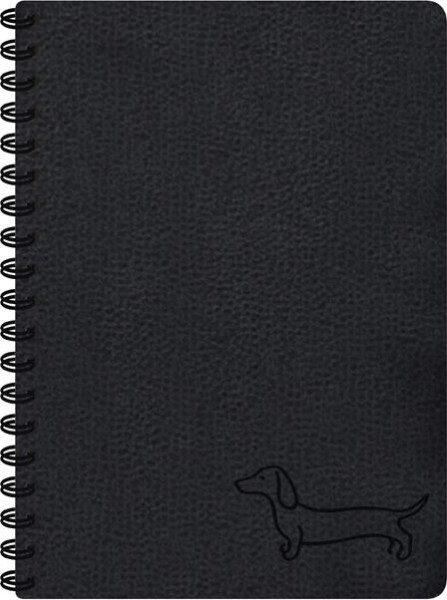 Blok se spirálou black 11x15cm 80l/70g