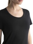 Dámské merino triko krátký rukáv ICEBREAKER Wmns 125 Cool-Lite Sphere III SS Scoop Tee, Black velikost: XL