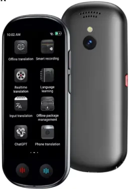 Ectaco Anobic AI Z9 hlasový překladač / WiFi / Hotspot / Offline / 2000mAh / ChatGPT (ECTANBZ9G)