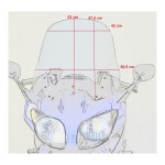 Yamaha Fjr 1300 2001-2005 Plexi cestovní čiré 57cm