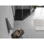 MEXEN - Flow pětiboká sprchová vanička slim 80 x 80, černá mat 46P708080