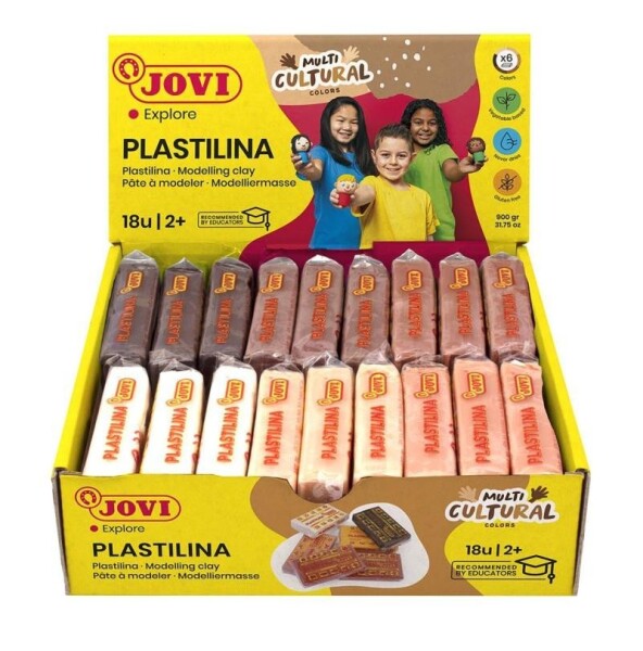 Plastelína JOVI multikultura 18 x 50 g