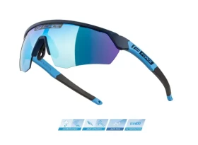 Force Enigma cyklistické brýle modrá/modrá zrcadlová skla