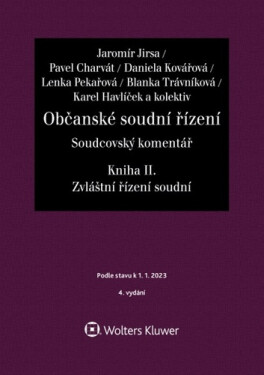 Občanské soudní řízení Soudcovský komentář Kniha II.