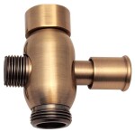 SAPHO - Přepínač sprchového sloupu F3/4"-M1/2"xM3/4", bronz (ANTEA, VANITY) CRO36