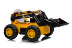 Mamido Dětský elektrický nakladač CAR-26A žlutý | 4x4 | RC 2.4Ghz | EKO kůže | 12V10Ah