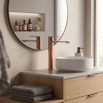 REA - Umyvadlová baterie STORM - COPPER BRUSH vysoká REA-B3002
