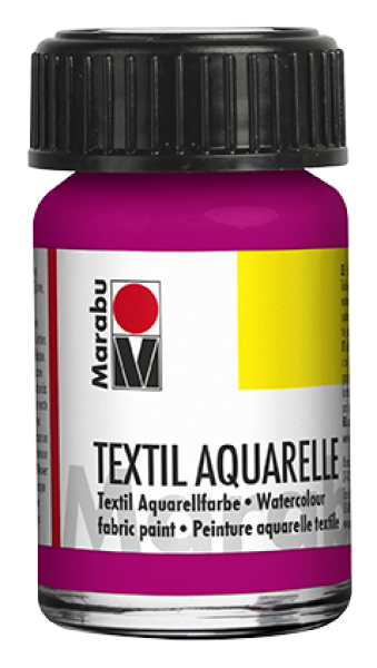 Marabu Textil Aquarelle 15 ml růžová magenta 014