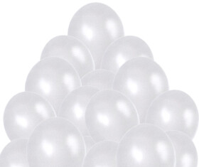 Balónek bílý metalický 30 ks Belbal Balónek bílý metalický 30 ks Belbal