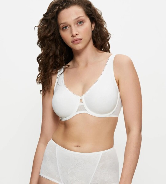 WILD ROSE SENSATION - Minimizer: opticky o jeden košíček menší, přirozeně zaoblená Triumph SILK WHITE 90F