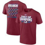 Fanatics Pánské tričko Colorado Avalanche 2022 Stanley Cup Champions Jersey Roster Velikost: