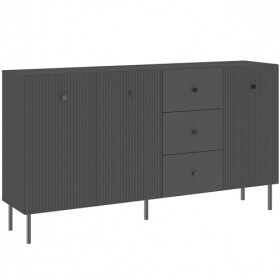 FRONTI Komoda VIENA 3D3S - antracit