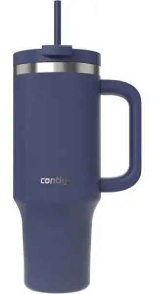 Contigo Thermalock Tumbler indigo / Termo hrnek se slámkou / 1,2 l / nerez / výdrž chladu 29 h (2217785)
