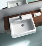 DURAVIT - Vero Umyvadlo zápustné 55x47x17 cm, s 1 otvorem pro baterii, s WonderGliss, bílá 03145500001