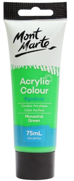 Mont Marte akrylová barva 75 ml zelená Monastral Green tuba