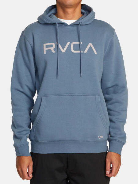 RVCA BIG RVCA INDUSTRIAL BLUE pánská mikina přes hlavu - L