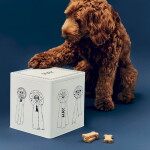 HAY Plechová dóza na granule Blue Large, modrá barva, kov