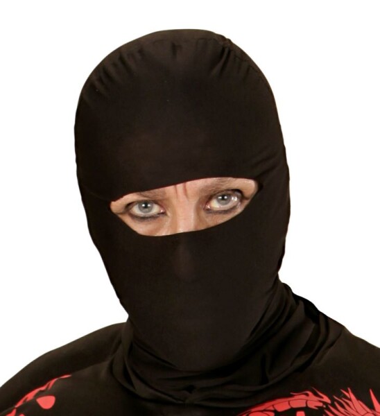 Černá ninja kukla ke kostýmu